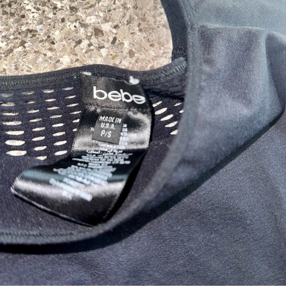 BEBE Bodycon Black 3/4 Sleeve Mini Dress - Size S 🖤✨ - Picture 6 of 6